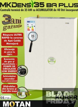 Centrala condensatie cu boiler incorporat Motan Mkdens 35 KW BA Plus